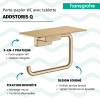 Porte-papier WC avec tablette HANSGROHE AddStoris Q bronze brossé infos