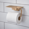 Porte-papier WC avec tablette HANSGROHE AddStoris Q bronze brossé ambiance