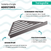 Tablette d'angle HANSGROHE AddStoris noir chromé brossé infos