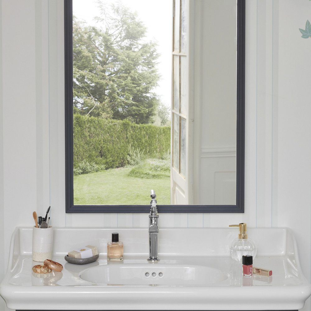 Meuble de salle de bain JACOB DELAFON Cléo 1889 Gris Intense + plan vasque 1 trou + mitigeur