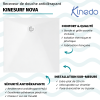 Receveur de douche antidérapant KINEDO Kinesurf Nova extra-plat découpable blanc avec bonde + grille assortie carré infos