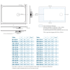 Receveur de douche antidérapant KINEDO Kinesurf Nova extra-plat découpable blanc avec bonde + grille assortie dimensions