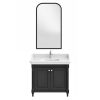 Meuble de salle de bain JACOB DELAFON Cléo 1889 Gris Intense + plan vasque 1 trou + miroir + mitigeur
