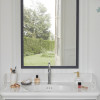 Meuble de salle de bain JACOB DELAFON Cléo 1889 Gris Intense + plan vasque 1 trou + miroir + mitigeur