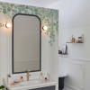 Meuble de salle de bain JACOB DELAFON Cléo 1889 Gris Intense + plan vasque 1 trou + miroir + mitigeur