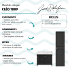 Meuble de salle de bain JACOB DELAFON Cléo 1889 Gris Intense + plan vasque 1 trou + colonne droite + mitigeur