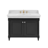 Meuble de salle de bain JACOB DELAFON Cléo 1889 Gris Intense + plan vasque 3 trous + mélangeur