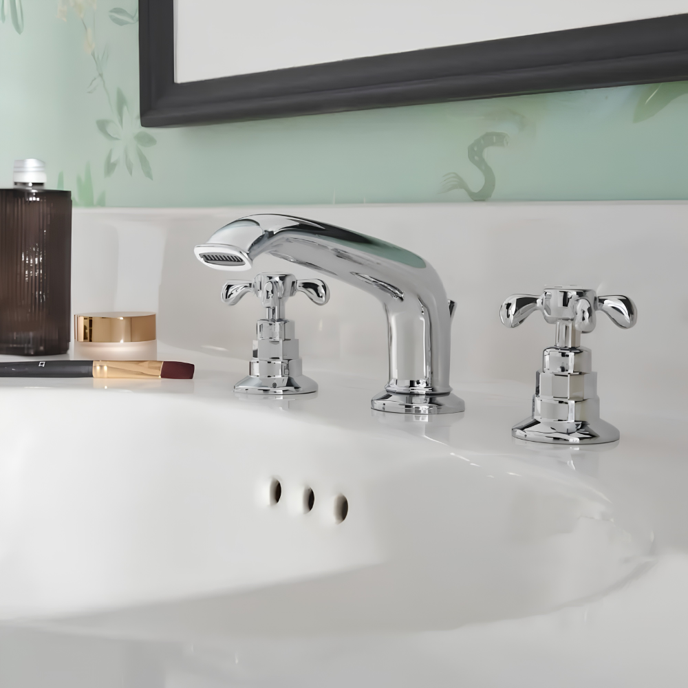 Meuble de salle de bain JACOB DELAFON Cléo 1889 Gris Intense + plan vasque 3 trous + mélangeur