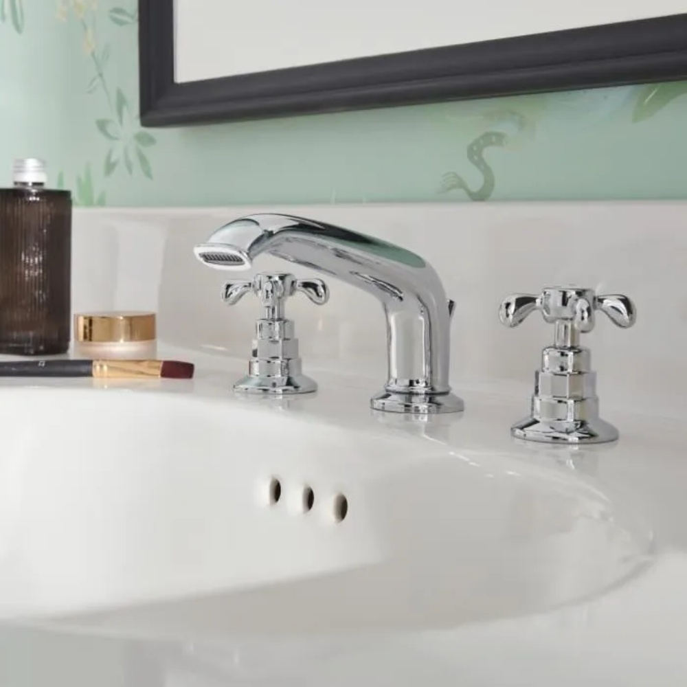 Meuble de salle de bain JACOB DELAFON Cléo 1889 Gris Intense + plan vasque 3 trous + miroir + mélangeur
