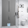 Cloison de douche avec réseau d’eau froide et chaude WEDI Sanwell XS