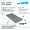 Panneau d'extension pour receveur 120 x 60 x 4 cm WEDI Fundo Solido