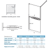 Paroi de douche KINEDO Walk-in Solo Z dimensions