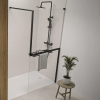 Paroi de douche KINEDO Walk-in Solo Z noir mat ambiance
