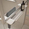 Paroi de douche KINEDO Walk-in Solo Z blanc mat étagère
