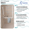 Paroi de douche KINEDO Walk-in Solo Z blanc mat infos