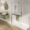 Paroi de douche KINEDO Walk-in Solo Z chromé ambiance 1
