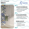 Paroi de douche KINEDO Walk-in Solo Z chromé infos