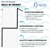 Paroi de douche KINEDO Walk-in Twinset en 2 parties avec verre anticalcaire noir mat infos