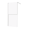 Paroi de douche KINEDO Walk-in Twinset en 2 parties avec verre anticalcaire blanc mat