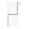 Paroi de douche KINEDO Walk-in Twinset en 2 parties avec verre anticalcaire chromé