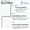 Paroi de douche KINEDO Walk-in Twinset en 2 parties avec verre anticalcaire chromé infos