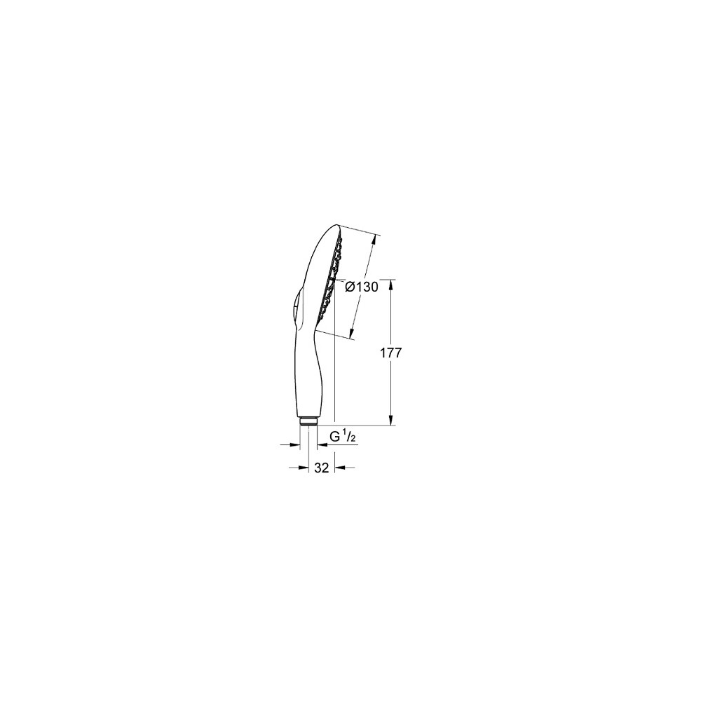 Pommeau de douche Grohe Power&Soul - Pommeau douche pas cher
