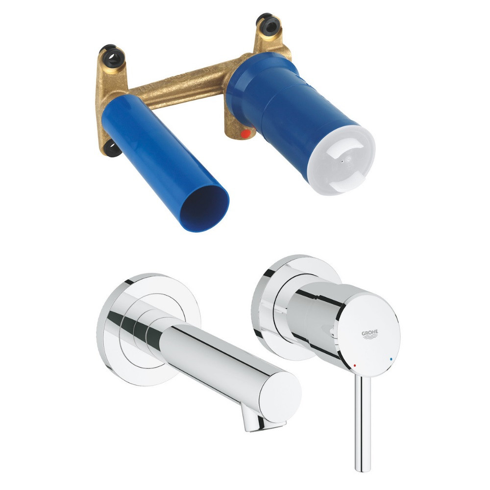 19575001_23571000 Robinet mural lavabo Grohe Concetto - Robinet encastrable Grohe Concetto