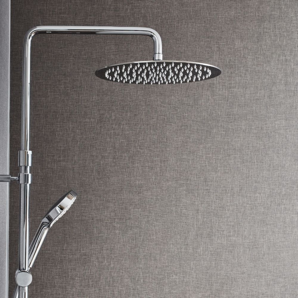 Tête de douche colonne de douche Jacob Delafon collection Metro couleur chrome