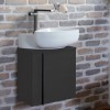Ambiance Meuble et lave-main nouvelle vague jacob delafon 1 porte à droite 45 cm cm Gris billant