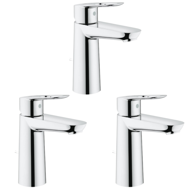 lots de 3 Robinet lavabo Grohe - BauLoop Grohe Taille M - Batinea - OGS Distribution