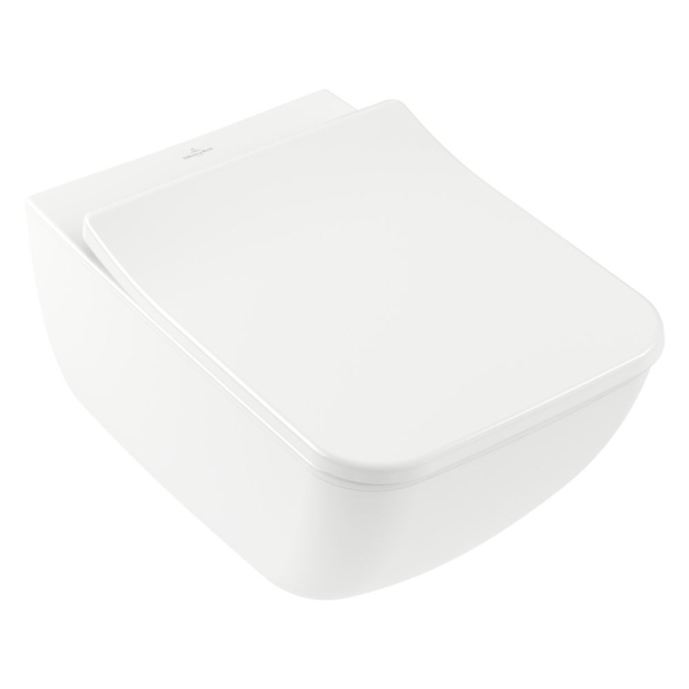 Pack WC suspendu Villeroy & Boch Venticello + Bâti support Grohe + plaque blanche