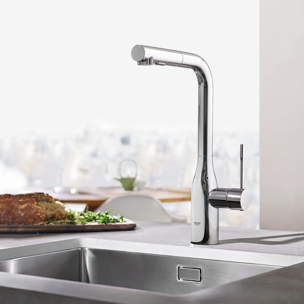 Robinet evier avec bec douchette Taille L Grohe Essence