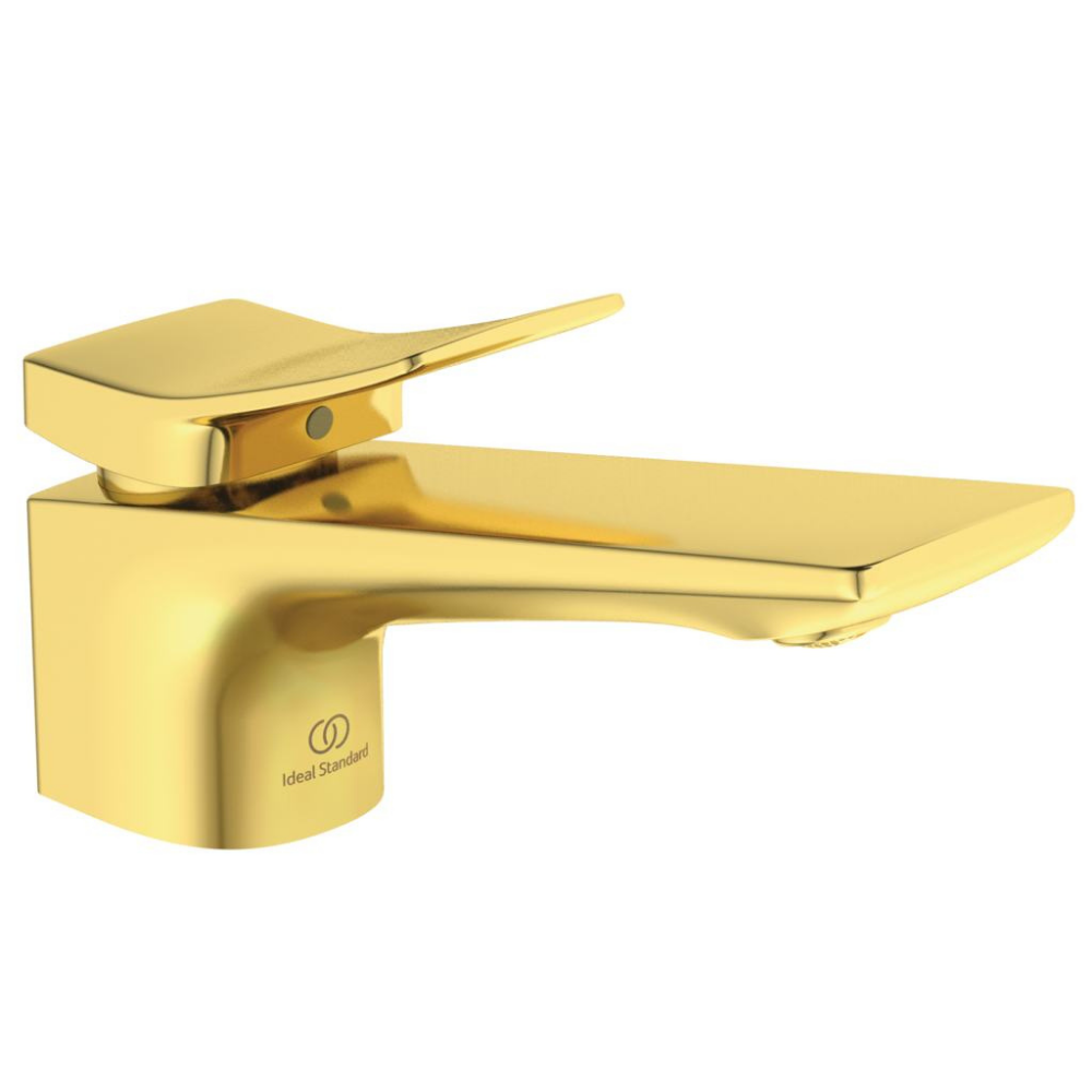 Mitigeur lavabo avec tirette et vidage Ideal Standard Conca or fond neutre