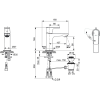 Mitigeur lavabo avec tirette et vidage Ideal Standard Connect Air chrome