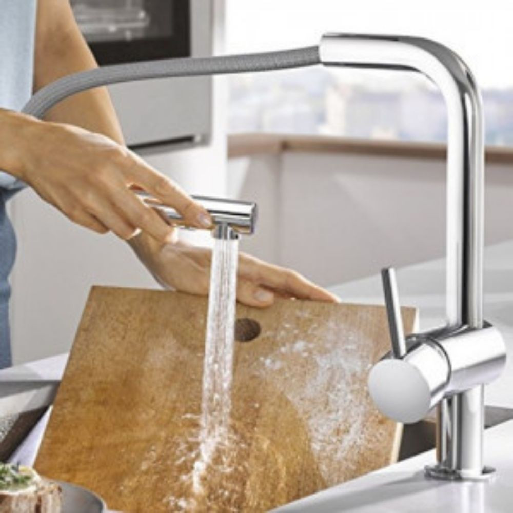 Evier Villeroy et Boch Nestor Plus + Robinet cuisine Grohe Minta