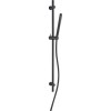 Barre de douche complète Paini Cox 90 cm noir brossé