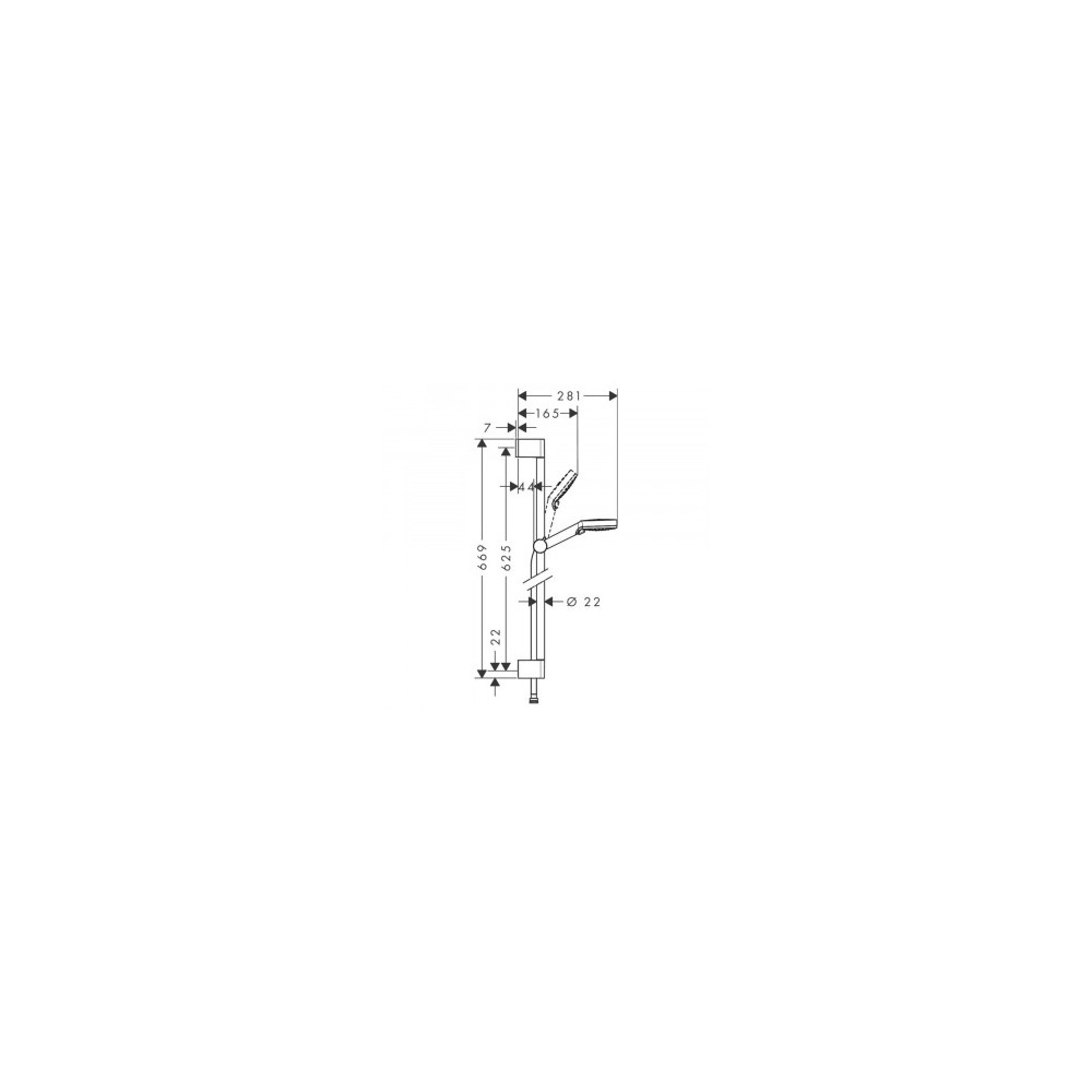 31680000_26532400 dimensions ensemble douche 2 jets chrome vario hansgrohe