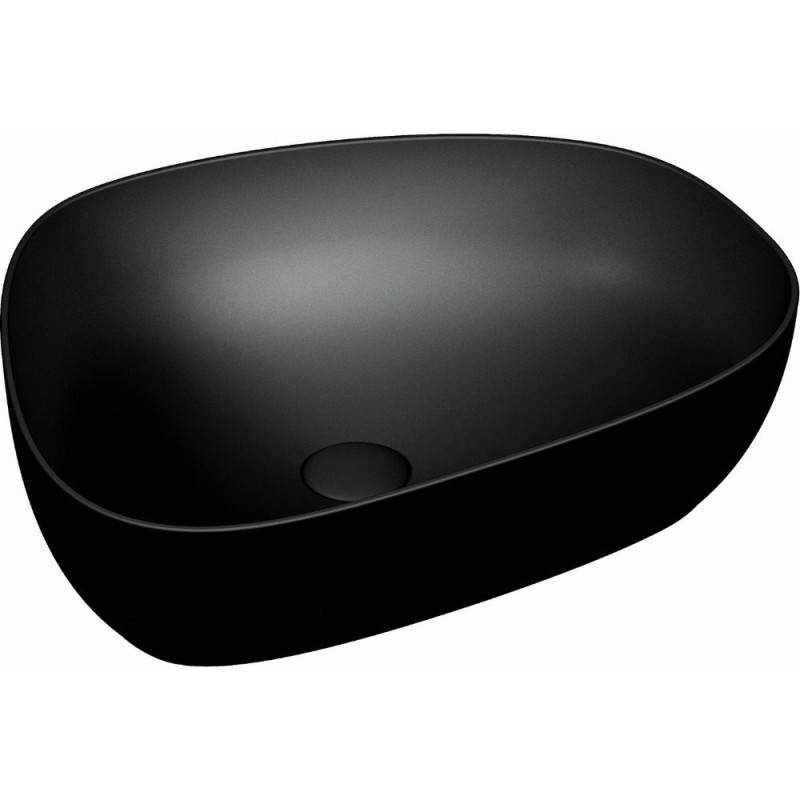 Vasque a poser asymetrique Vitra Outline - noir mat