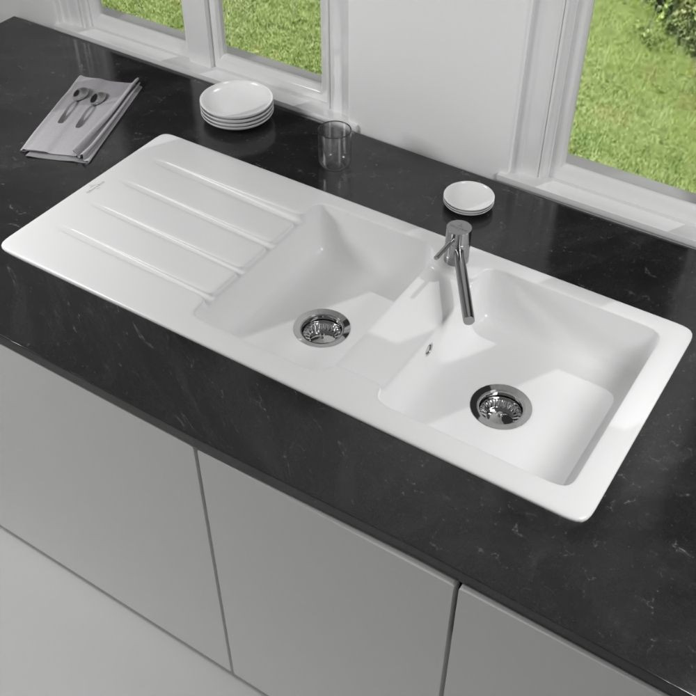 Evier Villeroy et boch Architectura 80 116 x 51 cm Blanc