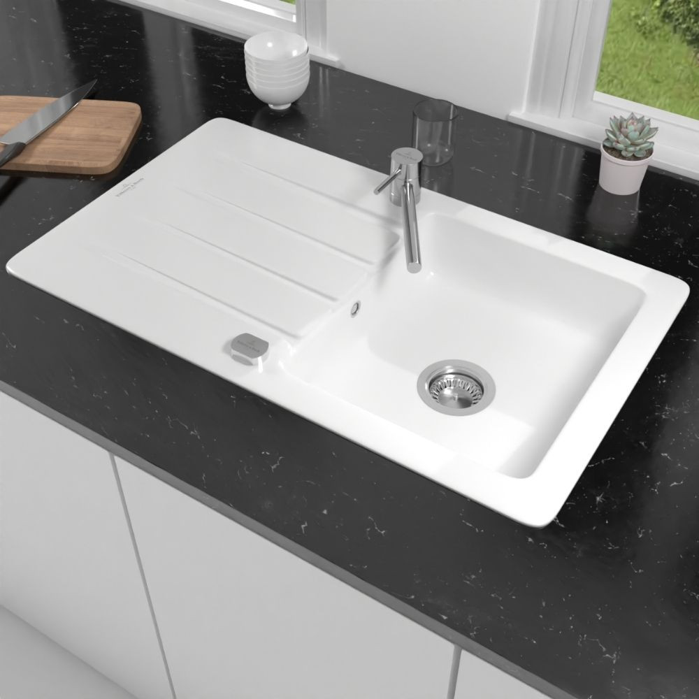 Evier Villeroy et Boch Architectura 50 86 x 51 cm Blanc