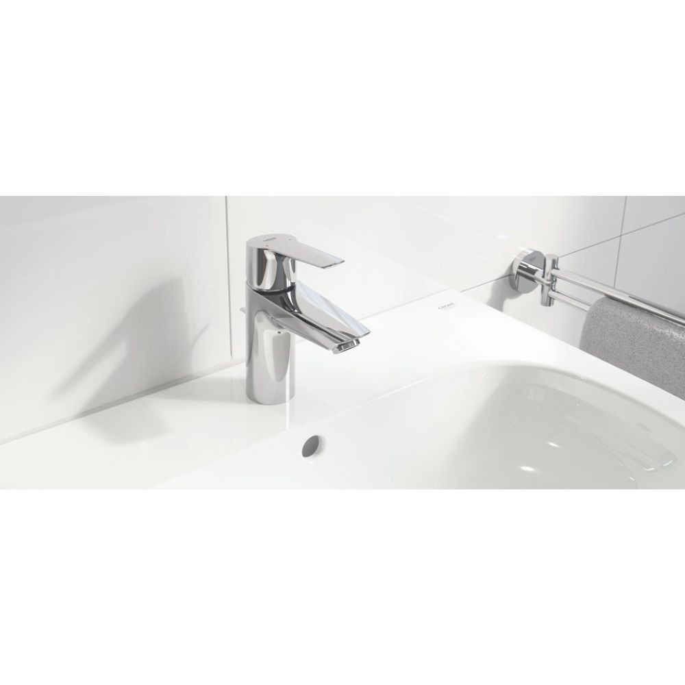 Mitigeur lavabo Grohe Start 2021 monocomande avec vidage chrome taille M 23455002