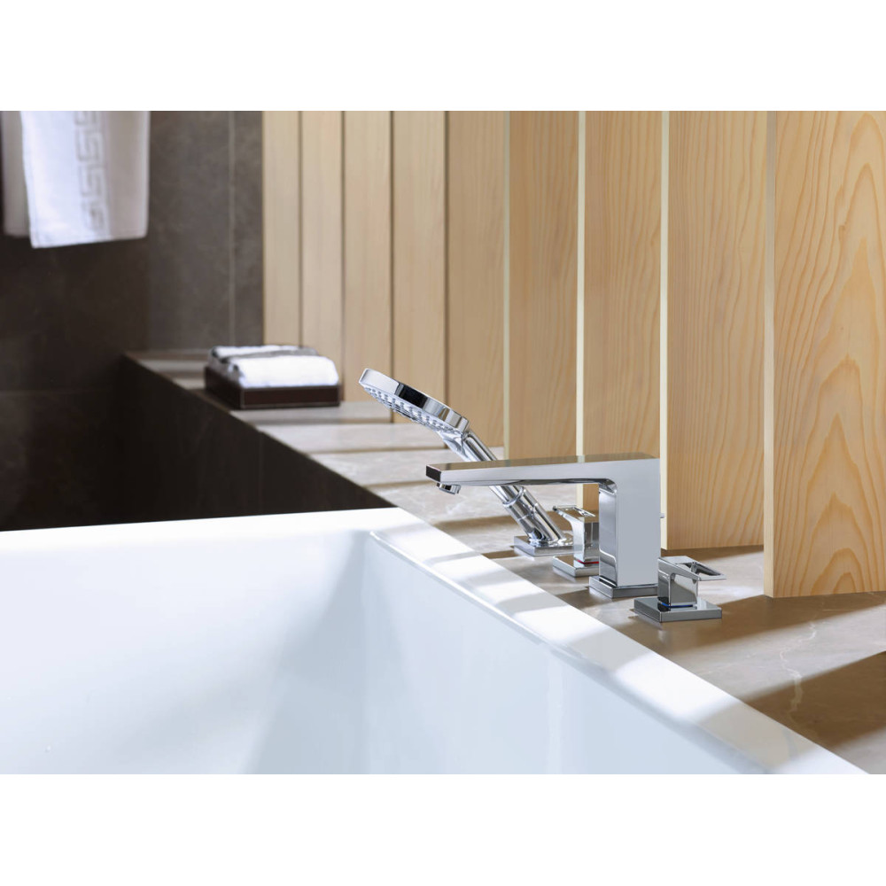74552000 photo ambiance Mélangeur 4 trous HANSGROHE Metropol pour baignoire avec Secuflex poignée étrier Chromé