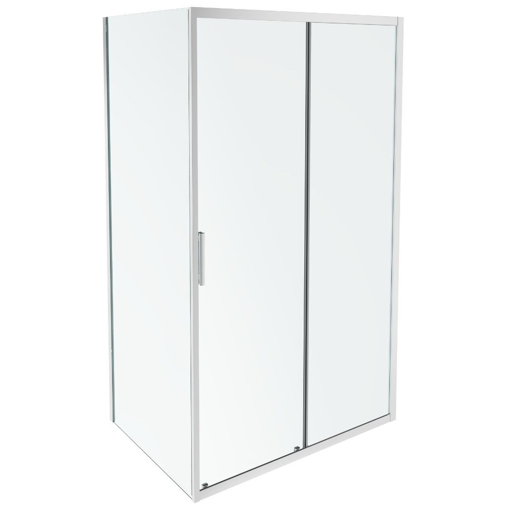 E23CA12090-GA Pack JACOB DELAFON L'Ingénieuse en angle réversible porte coulissante 120 x 90 cm