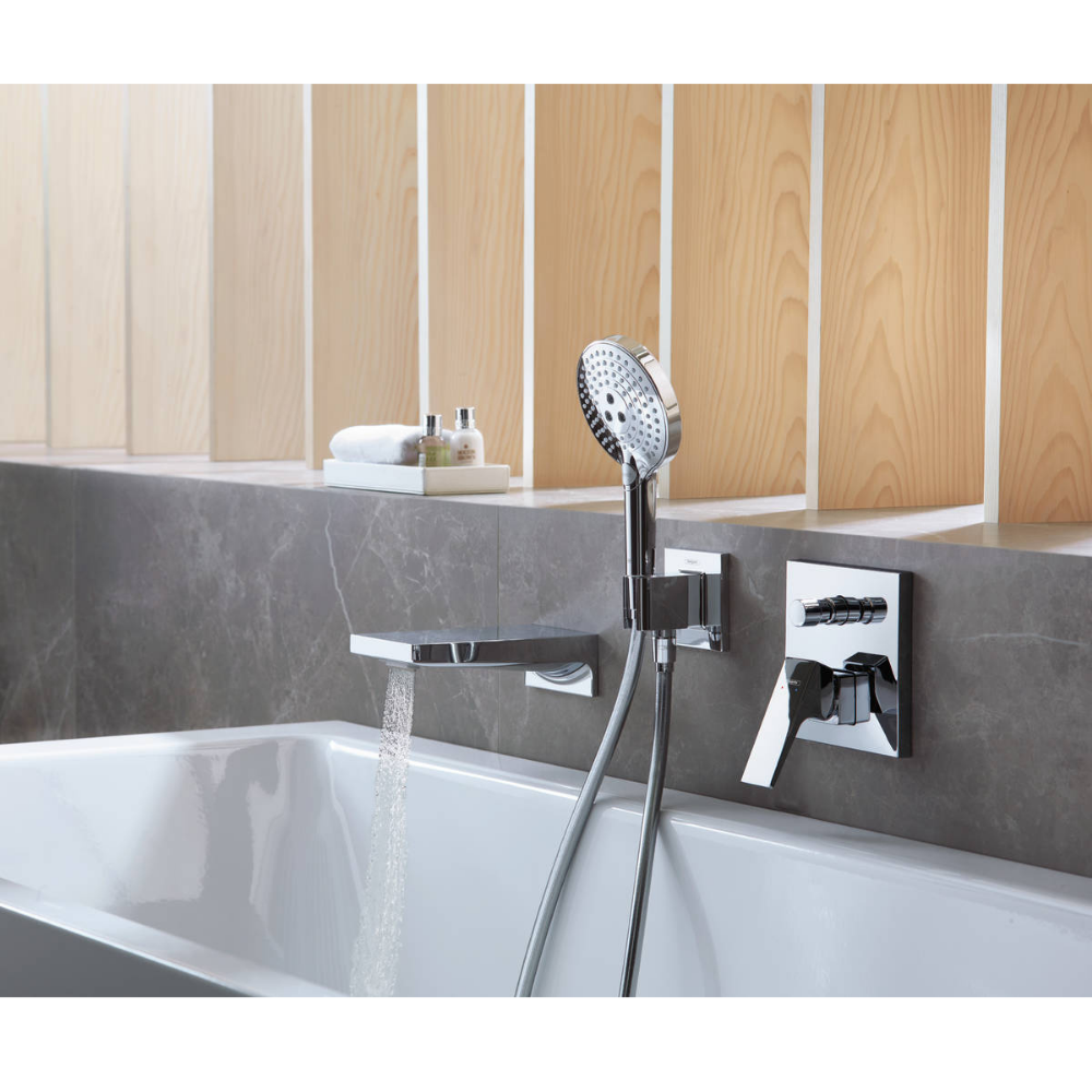 32545000 Façade HANSGROHE Metropol pour mitigeur baignoire et douche encastré Chromé