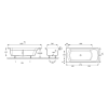 E60144-00_E60300-NF dimensions baignoire droite 170 X 70 JACOB DELAFON Ove acrylique avec nettoyant
