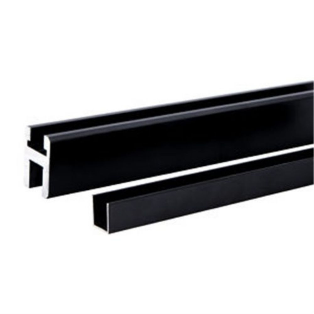 PROFILE61   Profilé d'extension Kinedo pour paroi de douche duo noir pour les Smart Design Solo