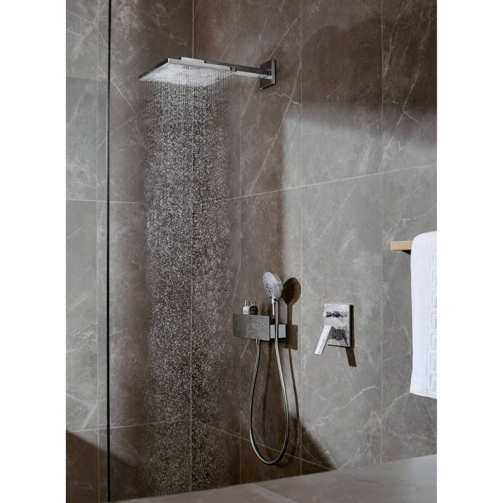 Douche avec robinet encastré hansgrohe