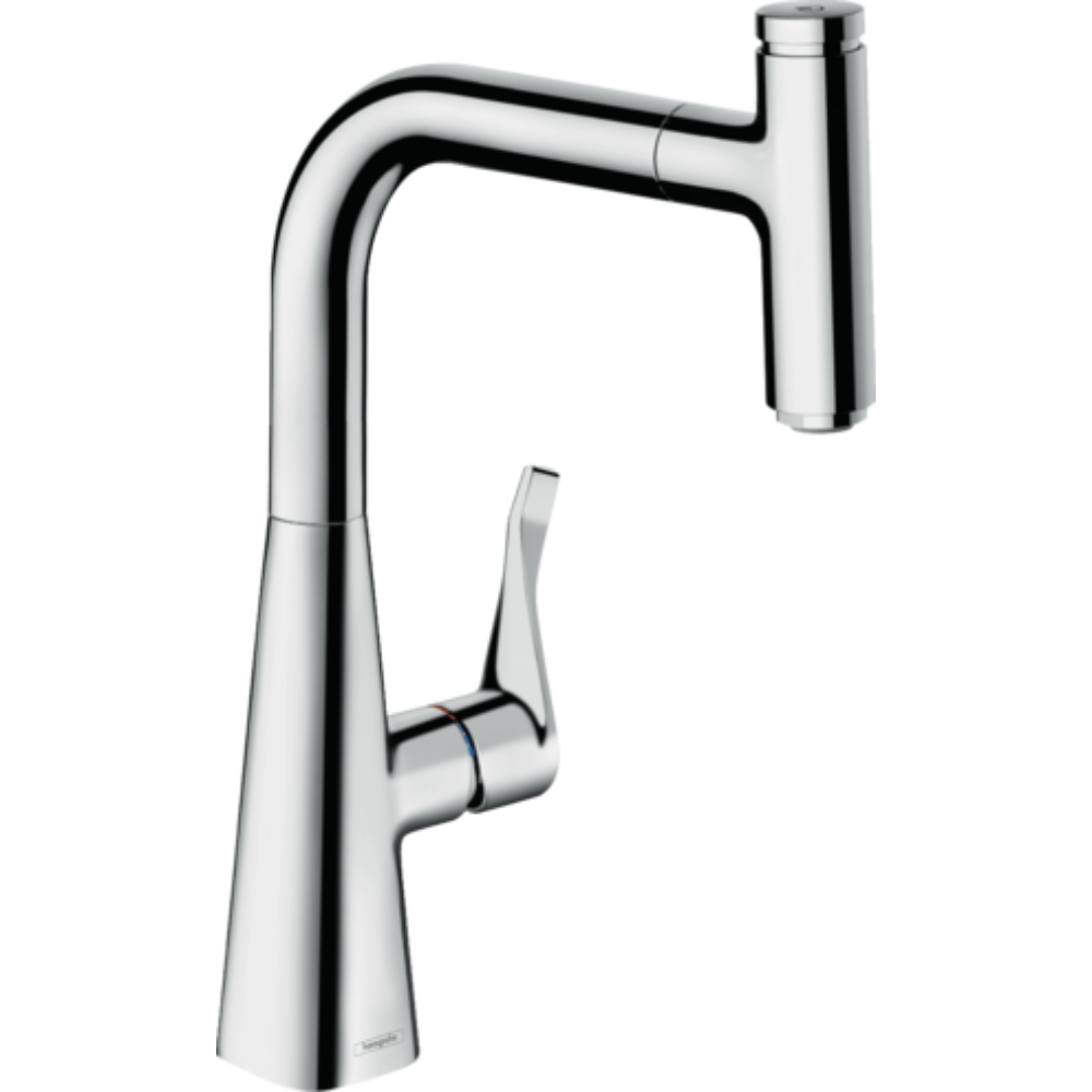 image Mitigeur cuisine HANSGROHE Metris Select M71 240 douchette extractible chromé