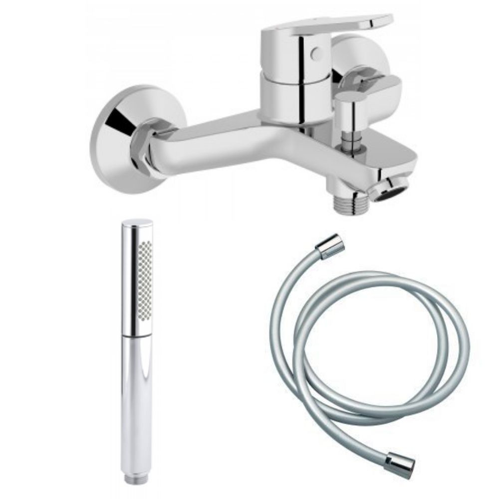 E29871-CP_E45892-CP_E75206-CP   Mitigeur bain-douche Jacob Delafon Aimé chrome + Douchette 2 jets Jacob Delafon Shift Ellipse ch