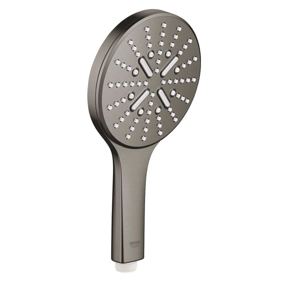 26574AL0 Douchette 3 jets Grohe Rainshower smartactive 130 Hard Graphite Brossé 